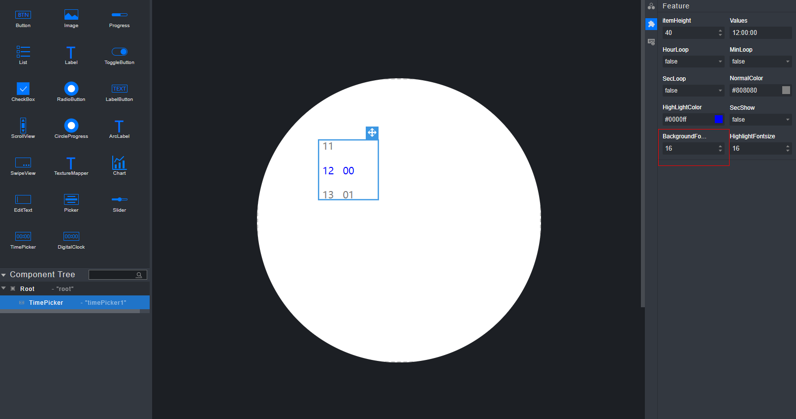 设置字体大小