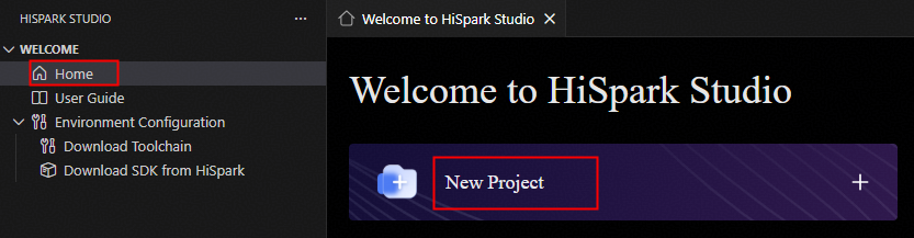 HiSpark-Studio-for-VS-Code插件欢迎页面