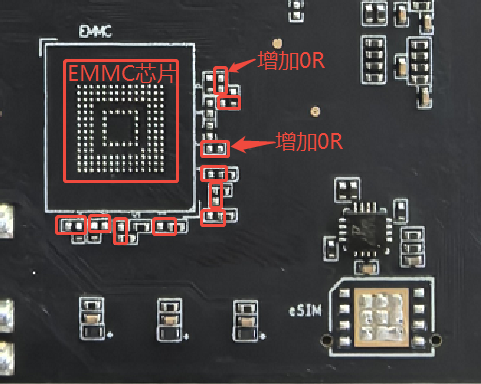 eMMC 预留位置
