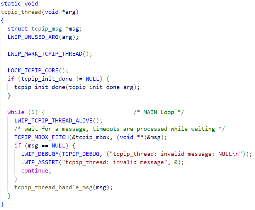 tcpip_thread线程