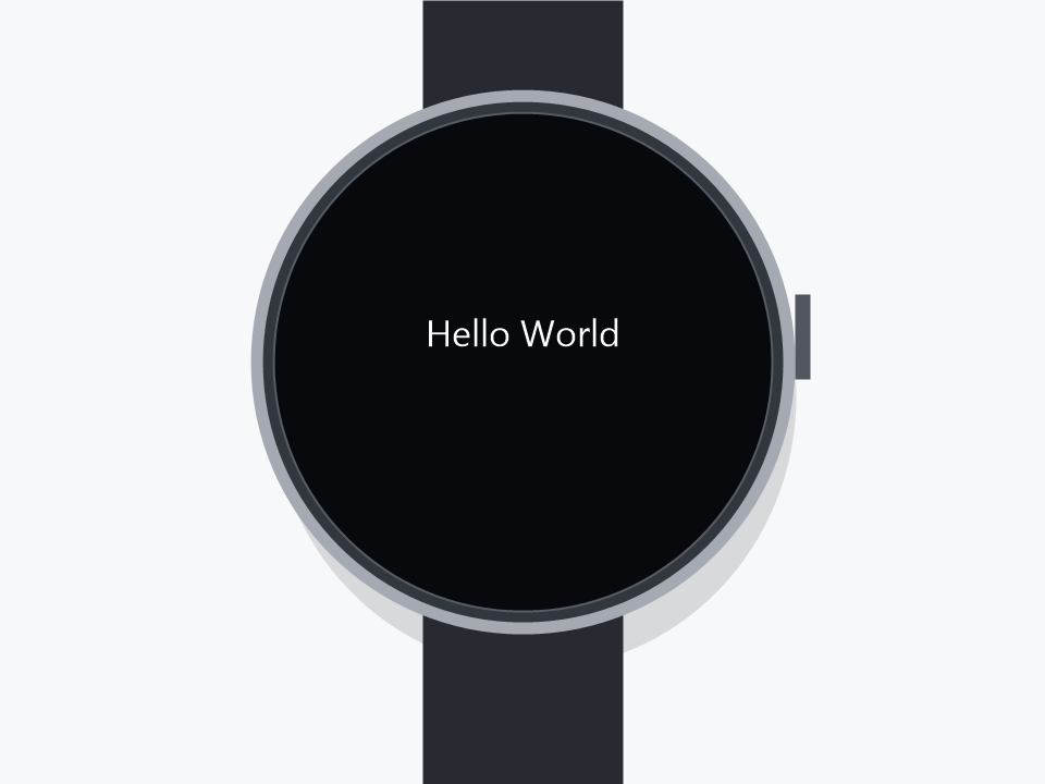 HelloWorld 界面运行效果示意