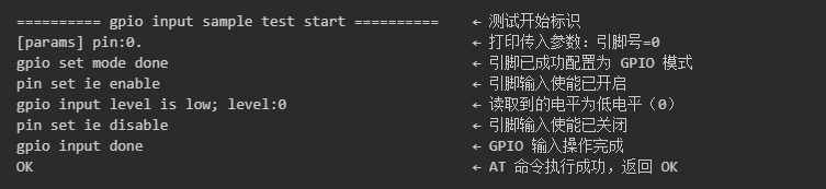 GPIO 输入（AT+GPIOINPUT）