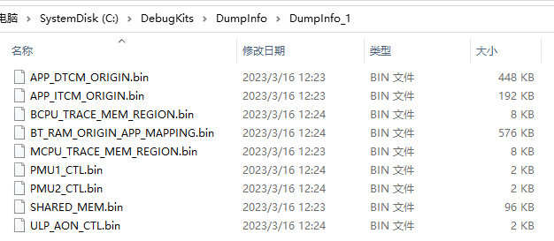 **图 1** Last dump生成文件